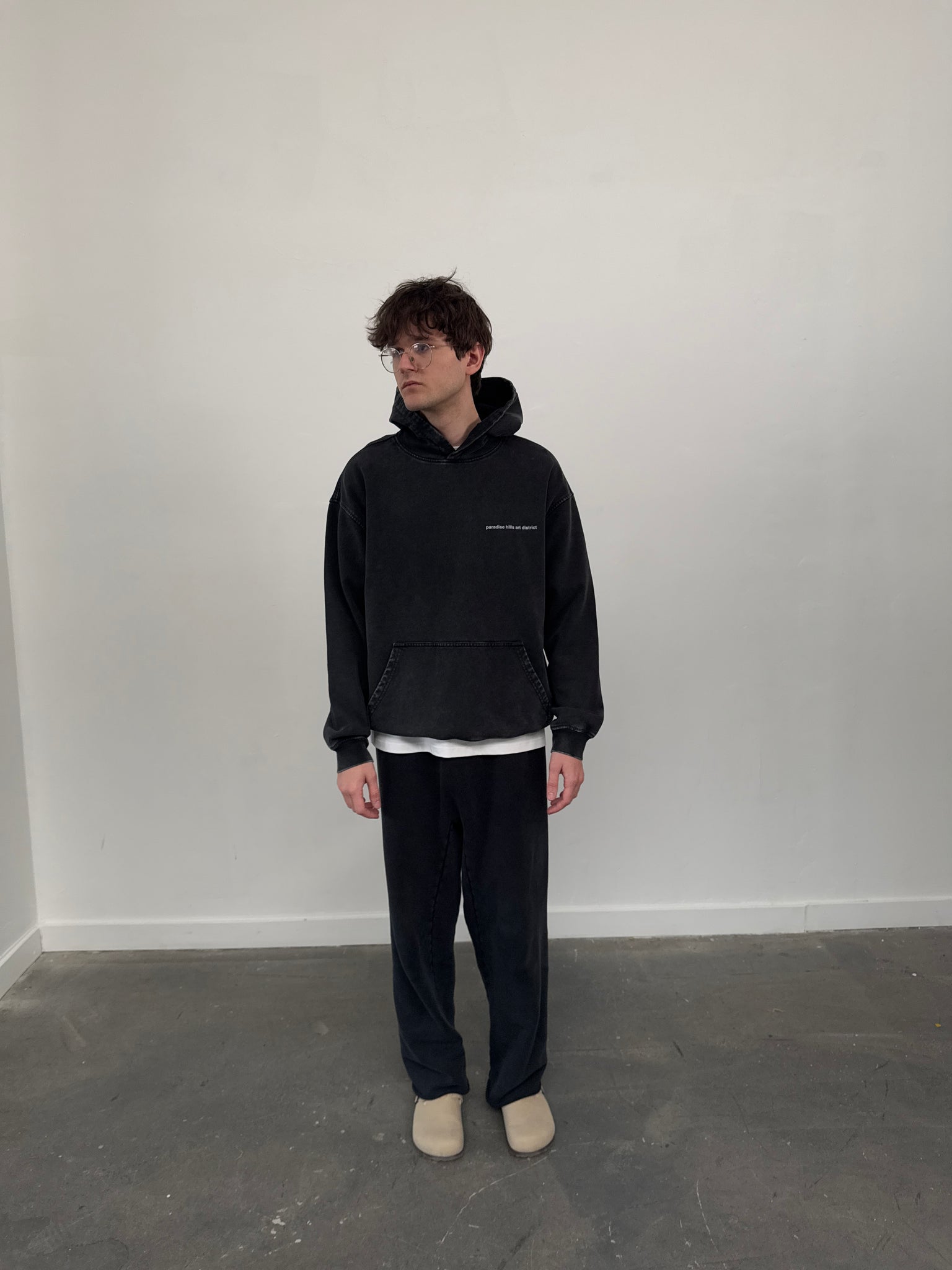 COURSE HOODIE - VINTAGE BLACK